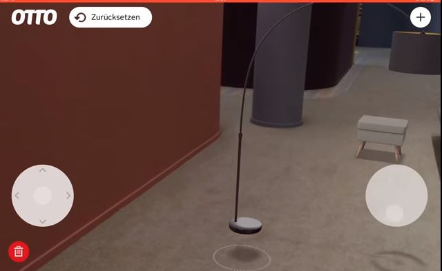 otto-augmented-reality Online furniture shopping